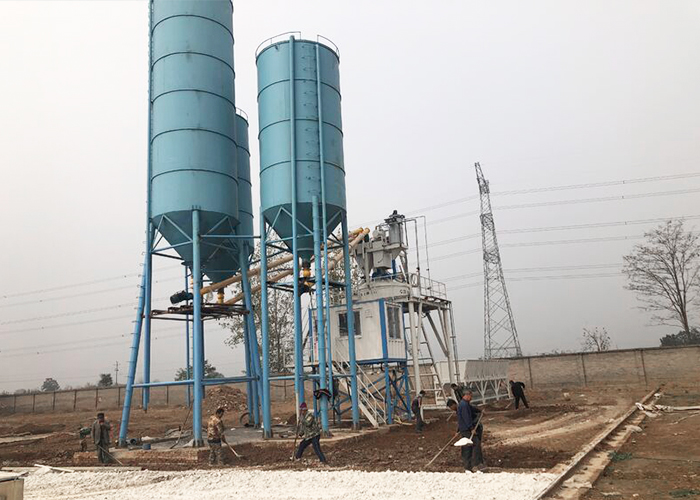 Concrete Mixing Station for Cement Pipe Production